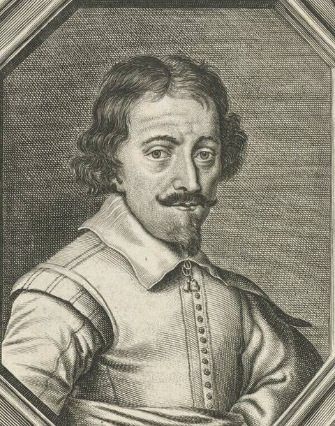 Retrato imaginativo de Zacharias Janssen, grabado del siglo XIX (recorte central)